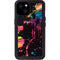Chromatic Splatter Black iPhone 15 Plus Waterproof Case